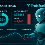PickMyTrade dashboard automating stock prop firm strategies with TradingView and broker integrations.